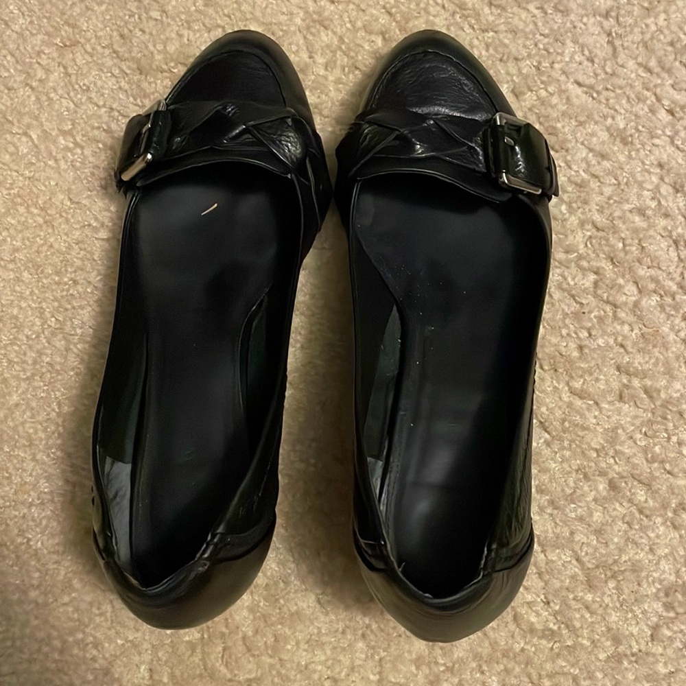Black “kitten heels”